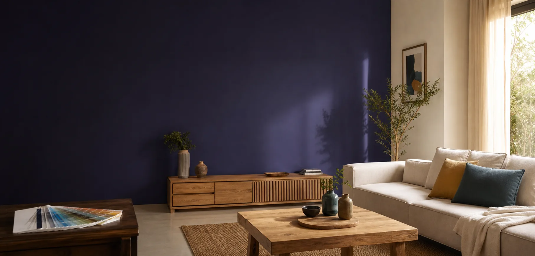 Warm, refined interior colour mood